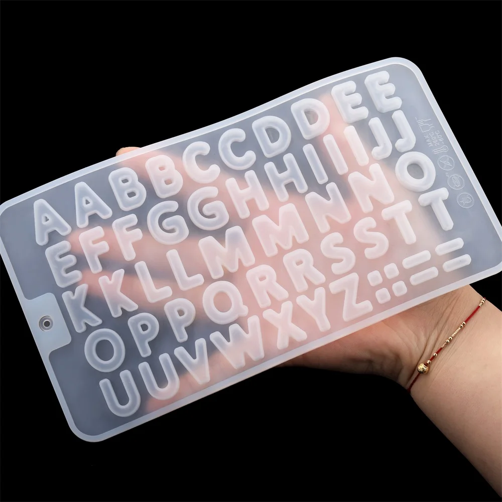 Letter Mold Alphabet Number Epoxy Resin Mold Crystal Pendant  Earring Silicone Molds Homemade For DIY Jewelry Making Accessories