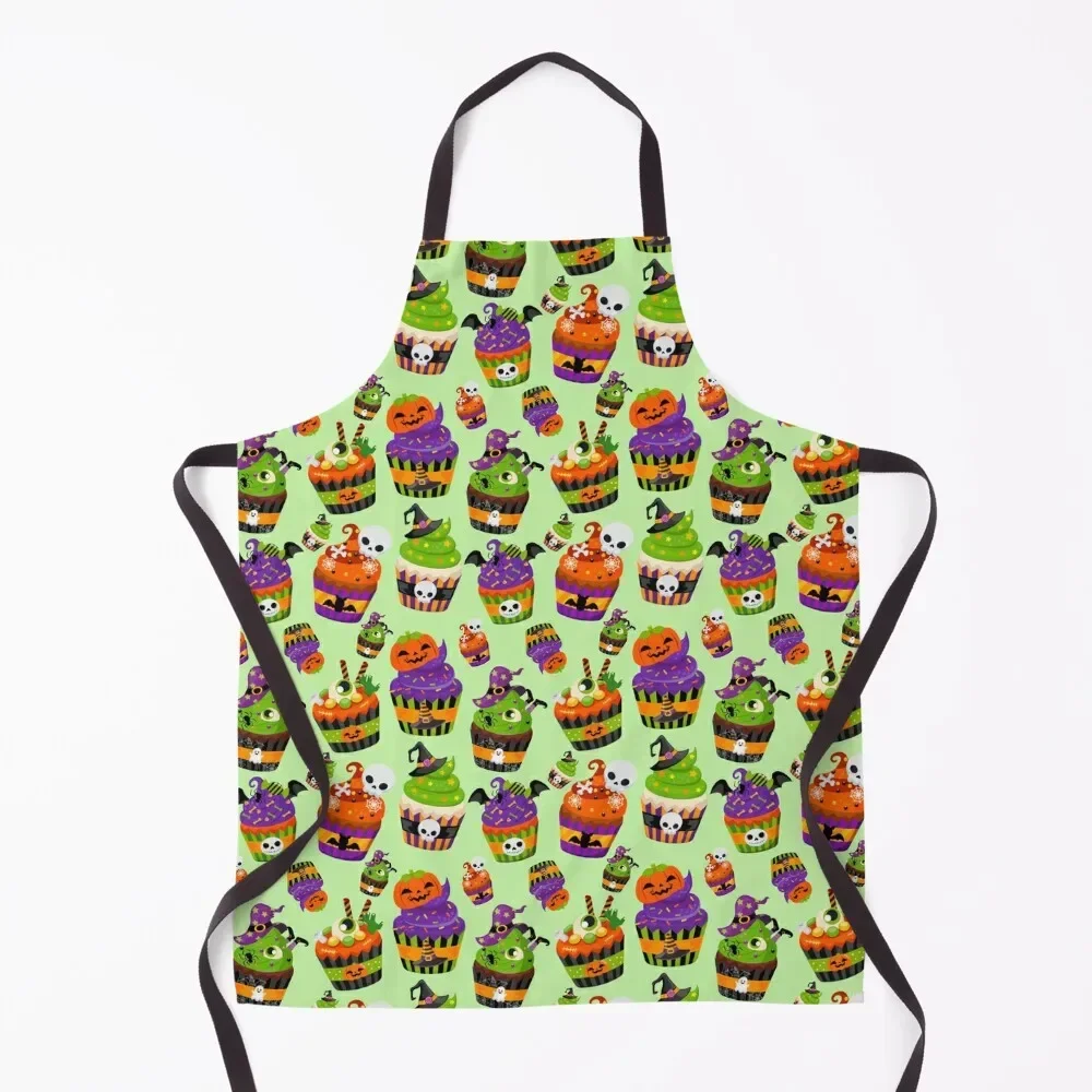 

Cute Halloween Cupcakes Apron nail tech supplies Things For The Home Apron