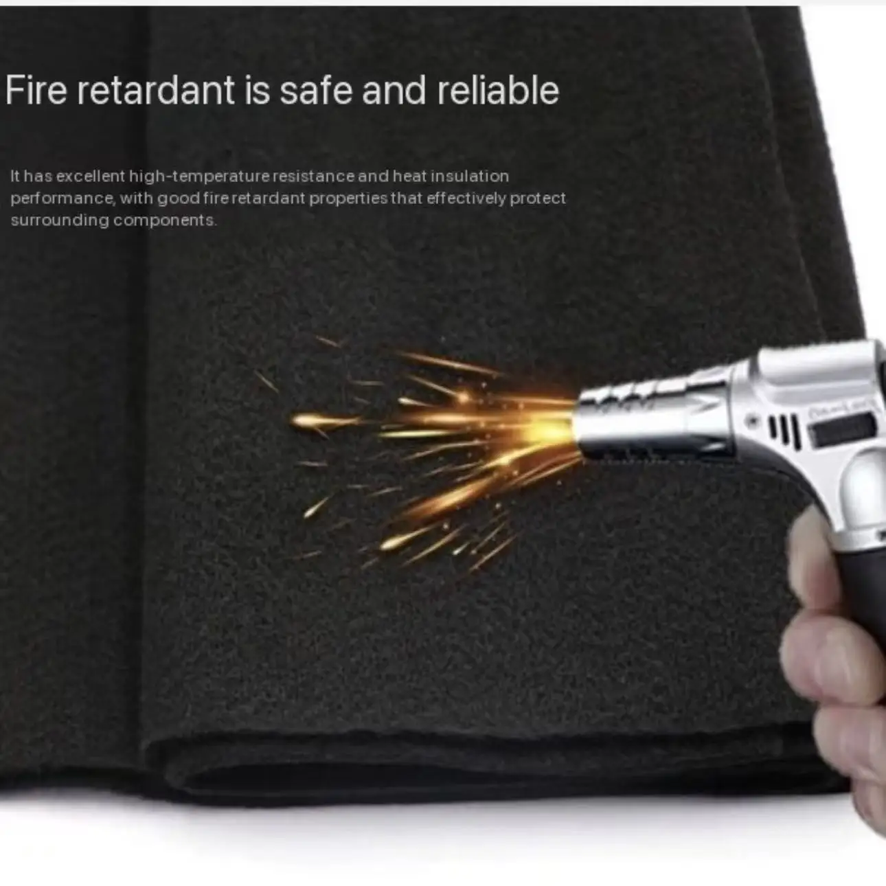 

Pre-oxidized carbon fiber feltFireproof felt Fireplace mat can Contact skin non-woven fabric High temperature resista nt felt