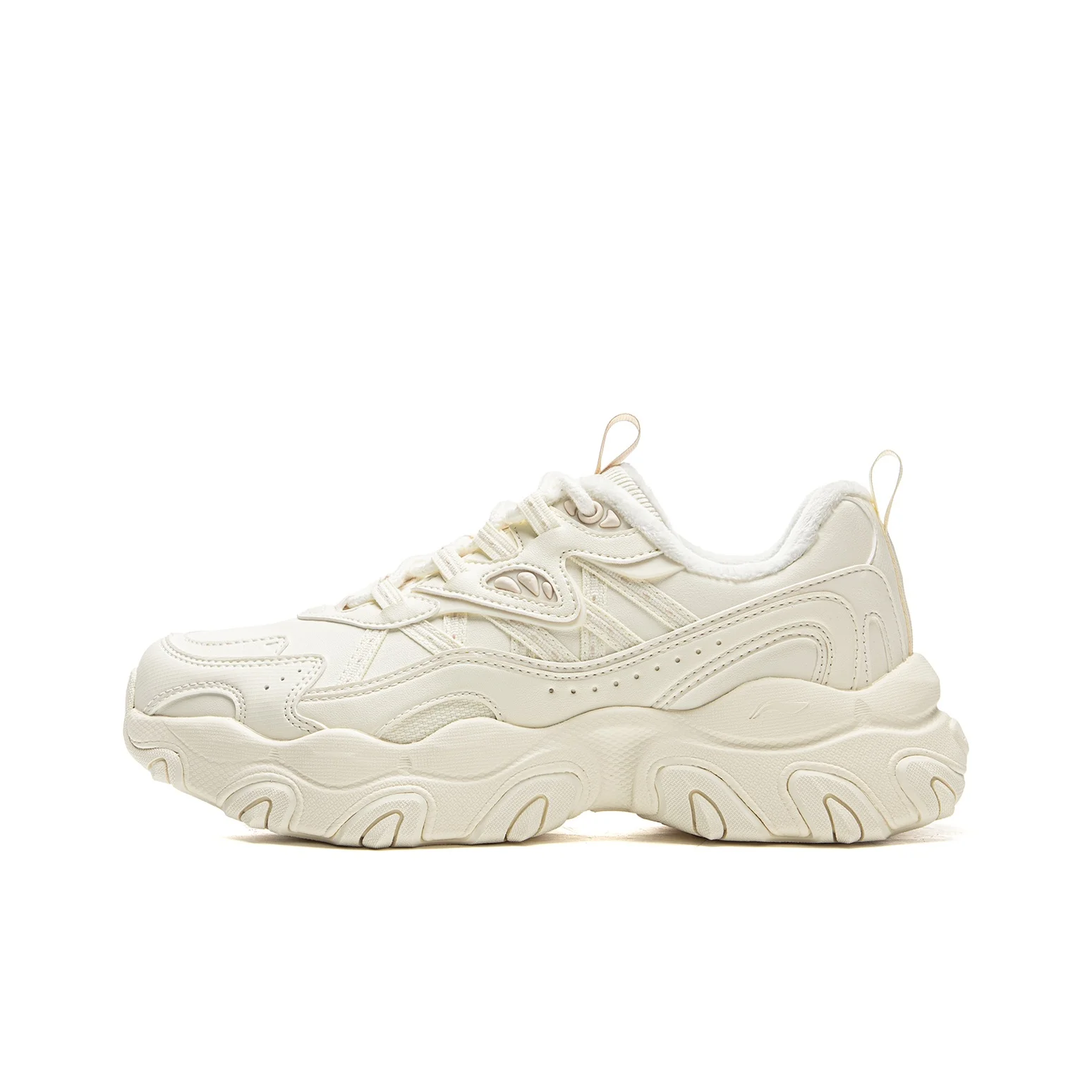 Li Ning X Claw Lite 3 Fleece Lined Thermal Classic And Versatile Vintage Fashion Trend Platform AGCV390-7