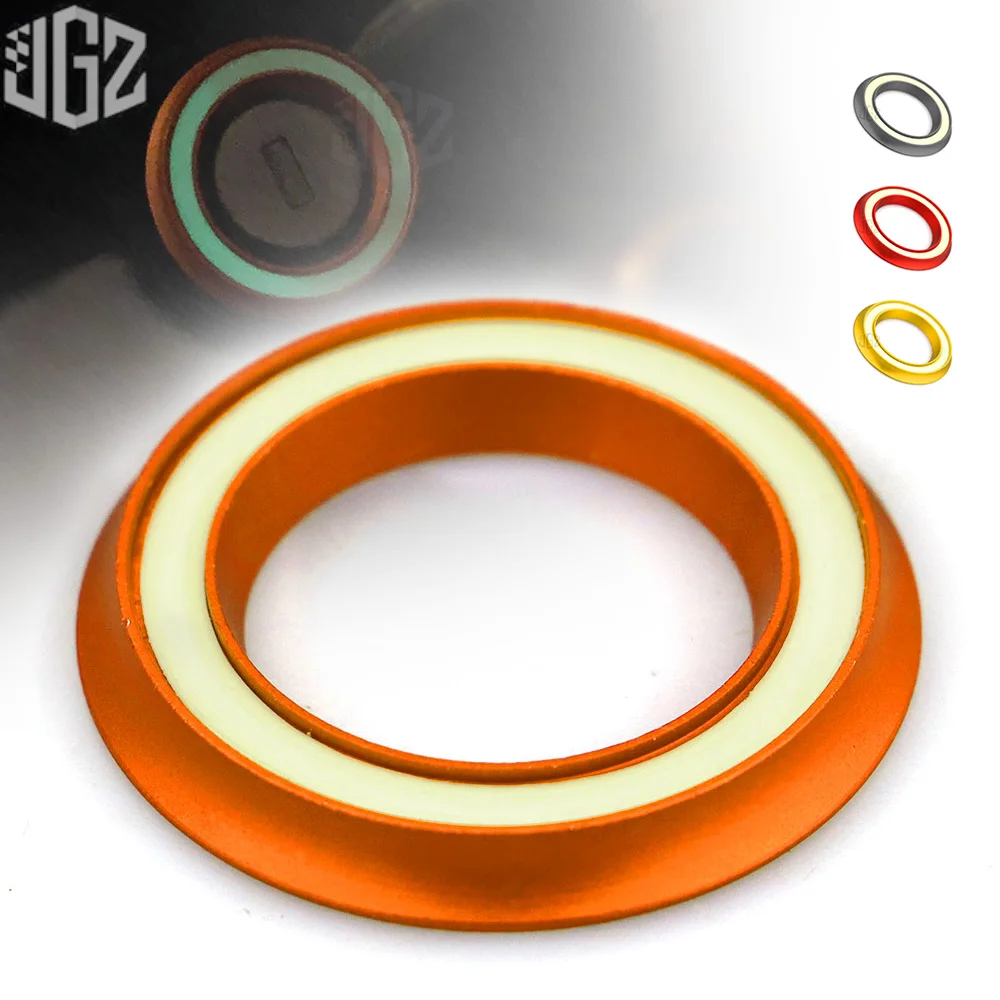 Motorcycle CNC Aluminum Luminous Switch Ignition Cover Circle Ring Cap For KTM RC 8 390 200 125 250 790 2013 - 2023 Accessories