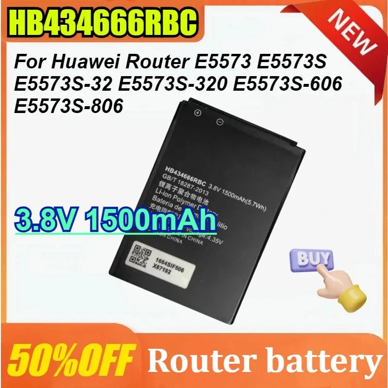 

HB434666RBC 1500 мАч аккумулятор для маршрутизатора Huawei E5573 E5573S E5573S-32 E5573S-320 E5573S-606 E5573S-806 мобильного телефона
