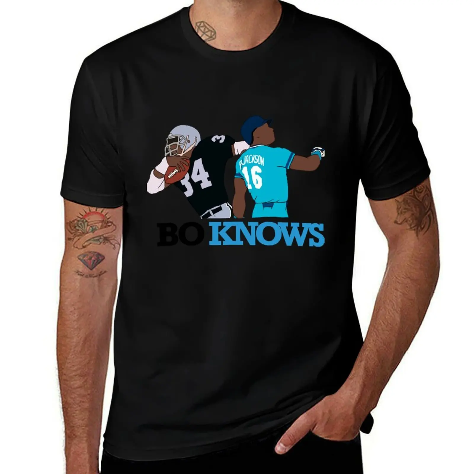 

Bo knows playing T-Shirt man t shirt cotton t shirts for man graphic tees T-Shirt