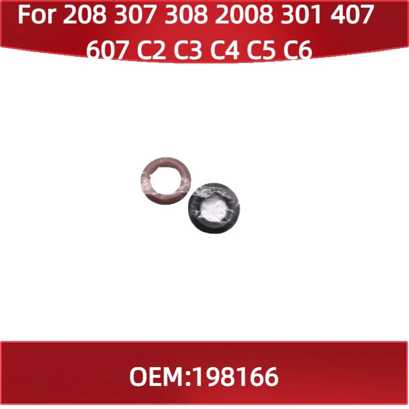 

198166 For Peugeot 208 307 308 2008 301 407 607 Citroen C2 C3 C4 C5 C6 Nozzle O-ring Injector seal