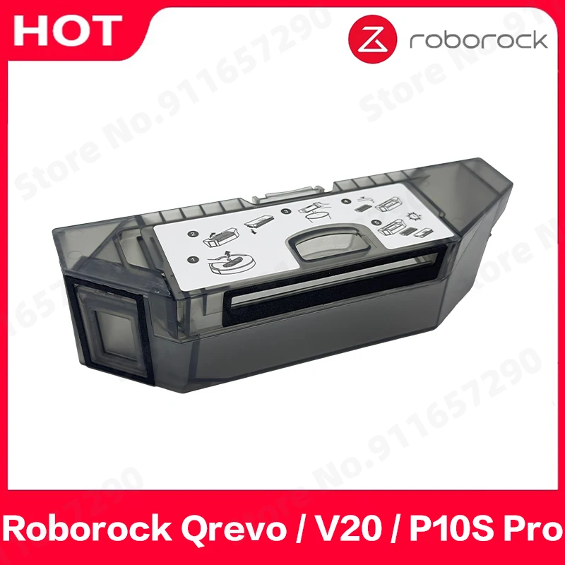 Roborock Qrevo Master / V20 / P10S Pro Nowy pojemnik na kurz Odkurzacz Części do robotów Pojemnik na śmieci Akcesoria