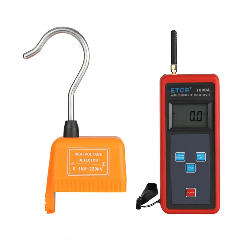 

ETCR1800A Беспроводной детектор фазы высокого напряжения 0,1 кВ-220 кВ Тест тока Световая сигнализация 99 групп Функция загрузки данных Автоматическое выключение