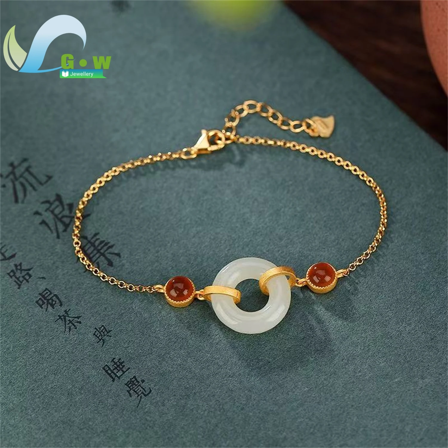 Natural Hetian Jade Peace Buckle Bracelet Women Minimalist Elegant Versatile Gemstone Wristband Daily Wear Charm Gift For Her