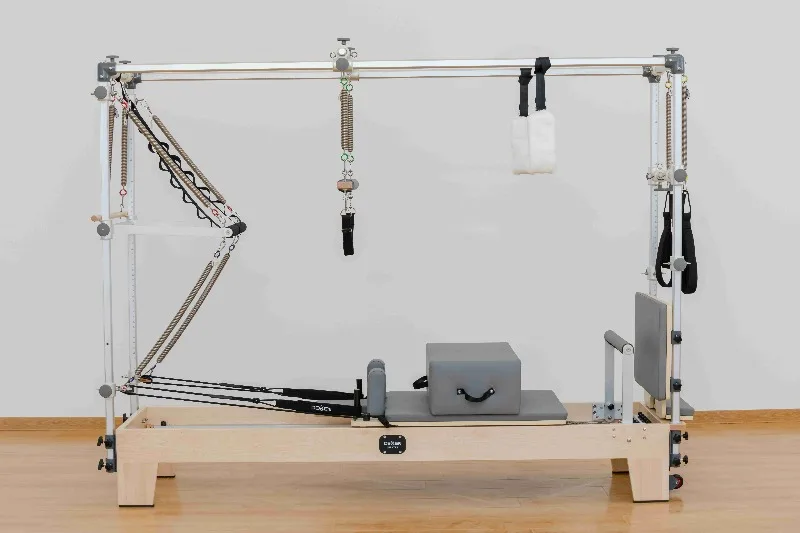 YTYIN Machines Yoga Training Home Tower Oak Half Trapeze Wood Pilates Reformer Tower