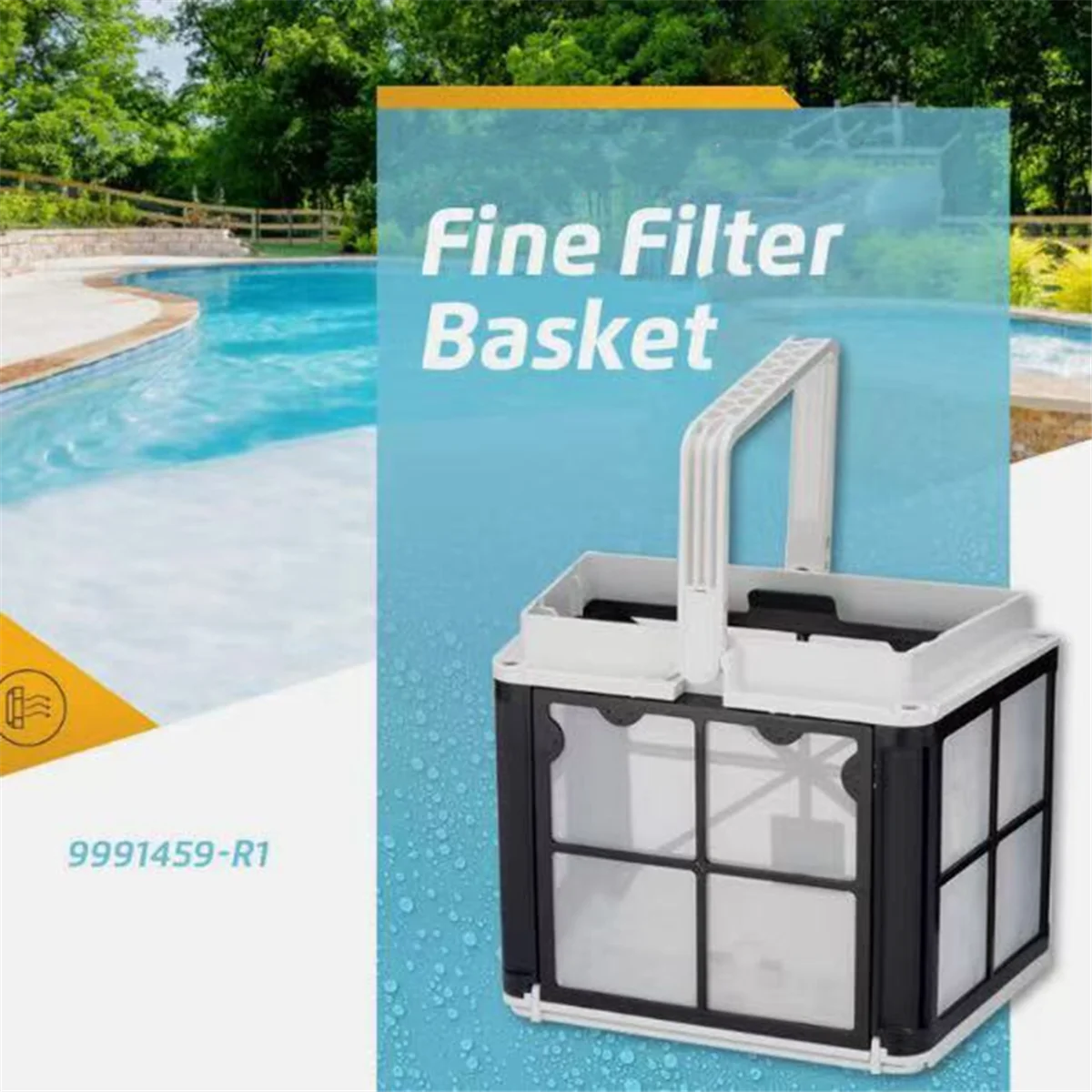 NIEUW Ultrafijne filtermand 9991459 -R1 voor Dol-Phin Robotic zwembadreinigers S50 Active 10 ultrafijne filtermand