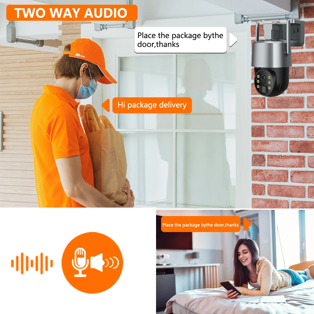 Tuya APP 5MP Solar Wifi PTZ Security Outdoor Color Night Vision Battery Powered Wireless CCTV Surveillance Camera Smart Life