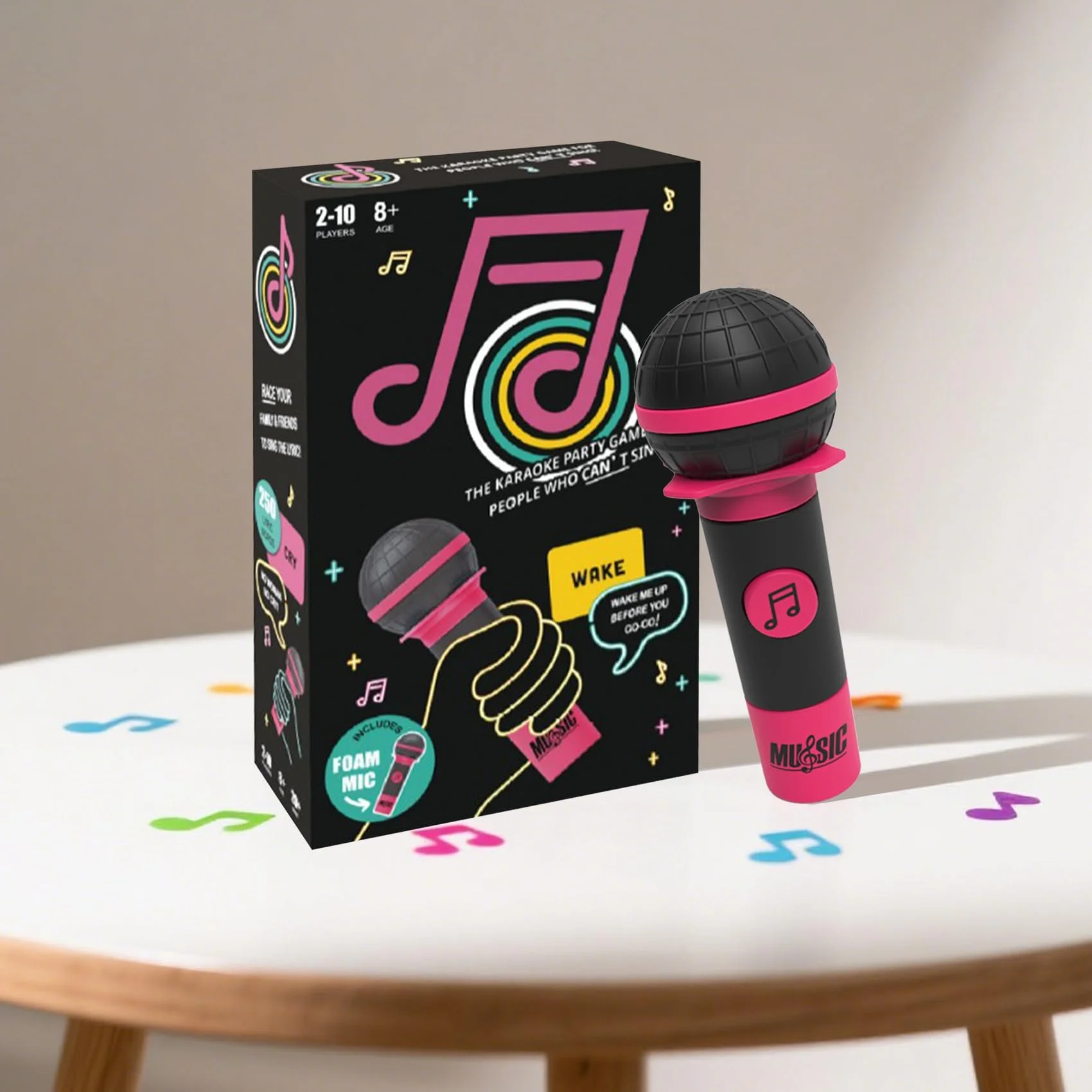 

Забавная музыкальная игра для плохих певцов — настольная игра с микрофоном, 125 карточек, социальная игрушка-игрушка для взрослых, детская вечеринка, развлечение