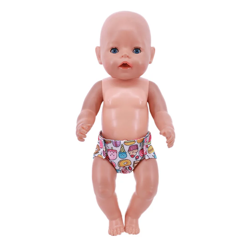 18 estilos de roupa íntima de boneca, roupa íntima diária fofa para roupas de boneca de bebê nascido de 43cm, fraldas de boneca americana de 18 espaços, presentes de nossa geração