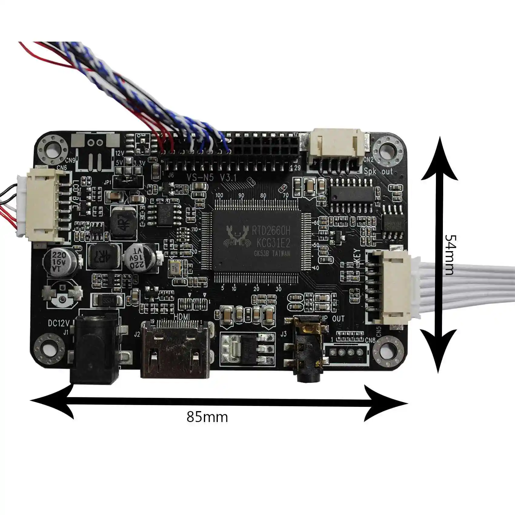 

HD-MI Audio LCD Controller Board VS N5 V3 For 12.1inch 1280X800 LTN121AT09 LCD