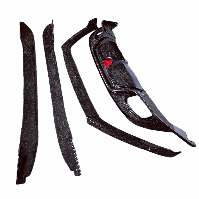 

Для Jaguar F-type 2013-2019 комплект кузова из кованого зерна из углеродного волокна, край переднего бампера, задний диффузор, боковые юбки