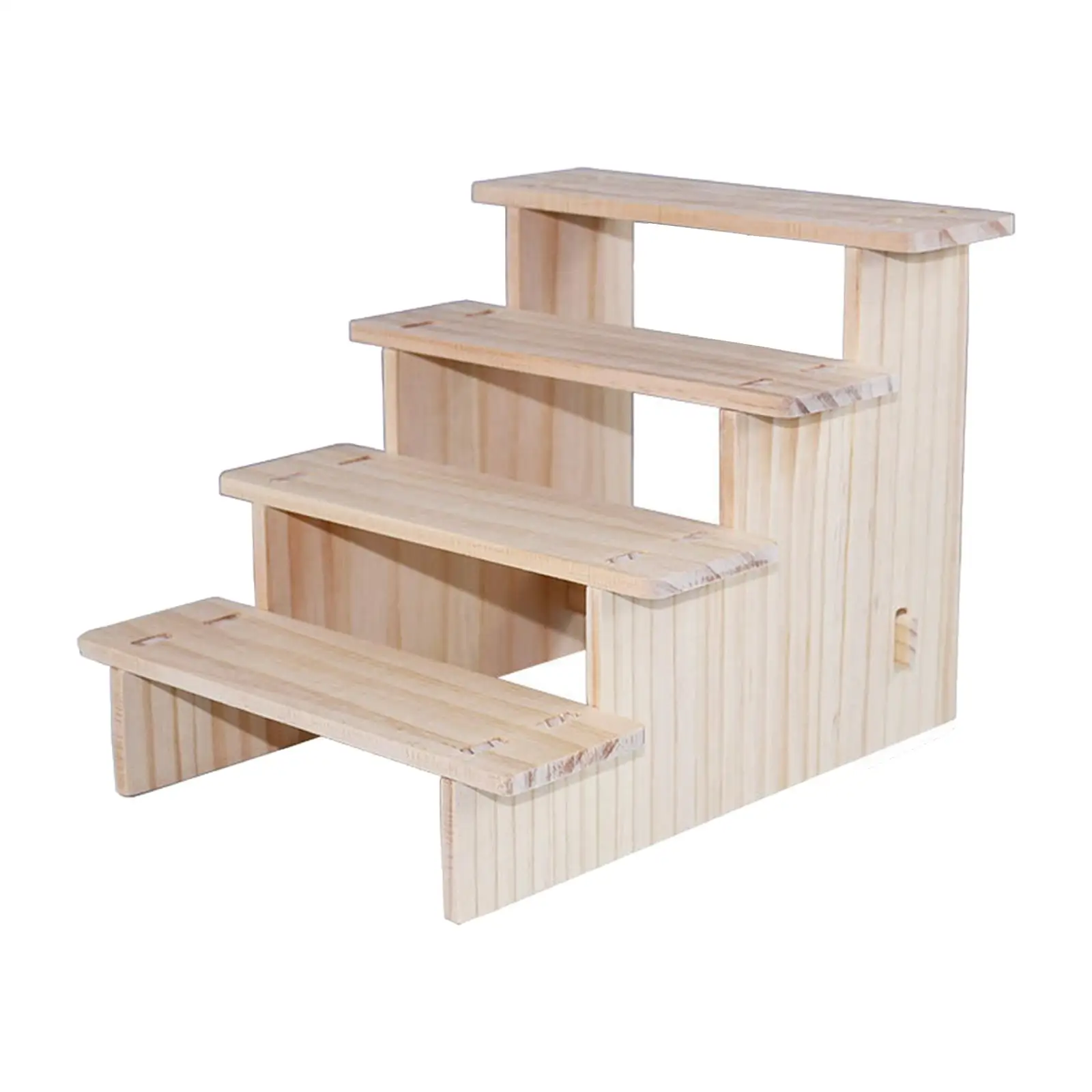 Wood Display Riser Showcase Fixtures Rectangle Collectibles Display Stand Product Stand for Candy Buffets Desktop Retail Shoe