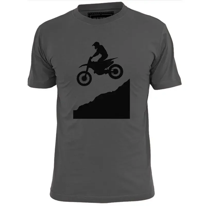 Mens Motorcross (v2) Silhouette T Shirt Backside 50/50 Lip