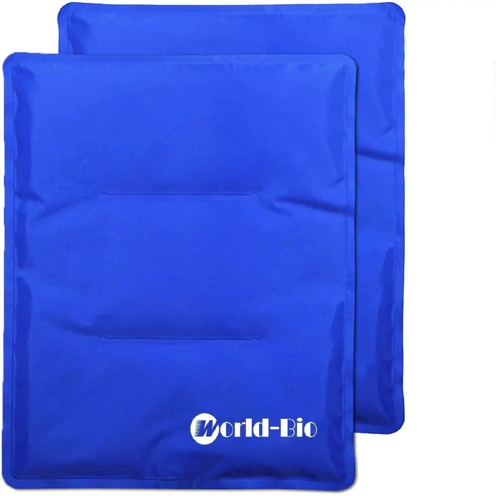 

Flexible Dual Ice Packs for Hip Injuries, Pain Relief for Shoulder, Back, Knee, Leg, Thigh, 11 x 14 Blue