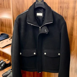 2024aw Top Quality Men's Leather Jackets Man Trench Coat Men's Casual Coats Male Comfortable Coat Men's Clothing