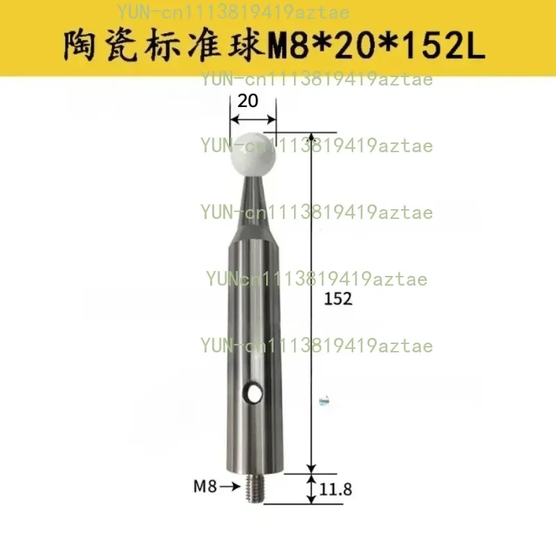 Suitable for Three Coordinate Ceramics Ball Probe Three Dimensional Stylus M8/10 Calibration Detection CNC Machine Touch Probe