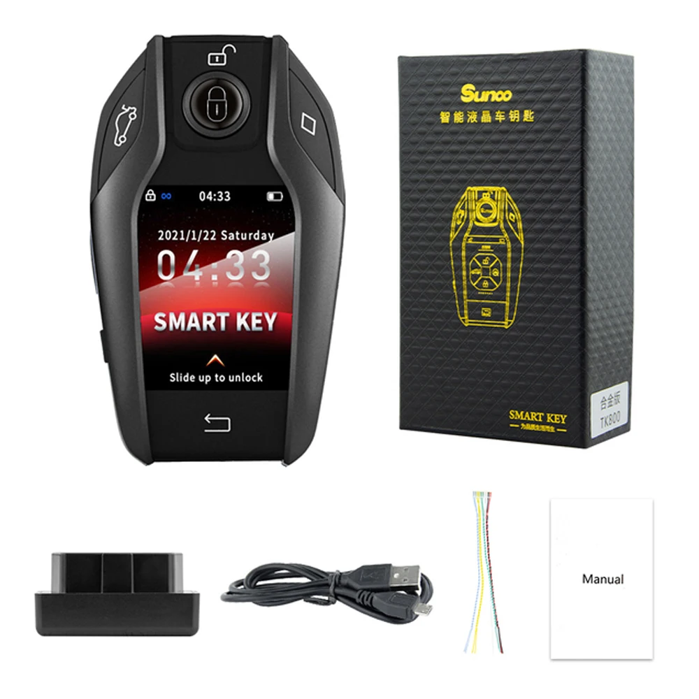 TK800 Smart Remote Car Key LCD Screen For Buick/Opel/Audi/VW/Toyota/Land Rover/KIA/Benz/BMW/Chevrolet/Jaguar Comfortable Entry