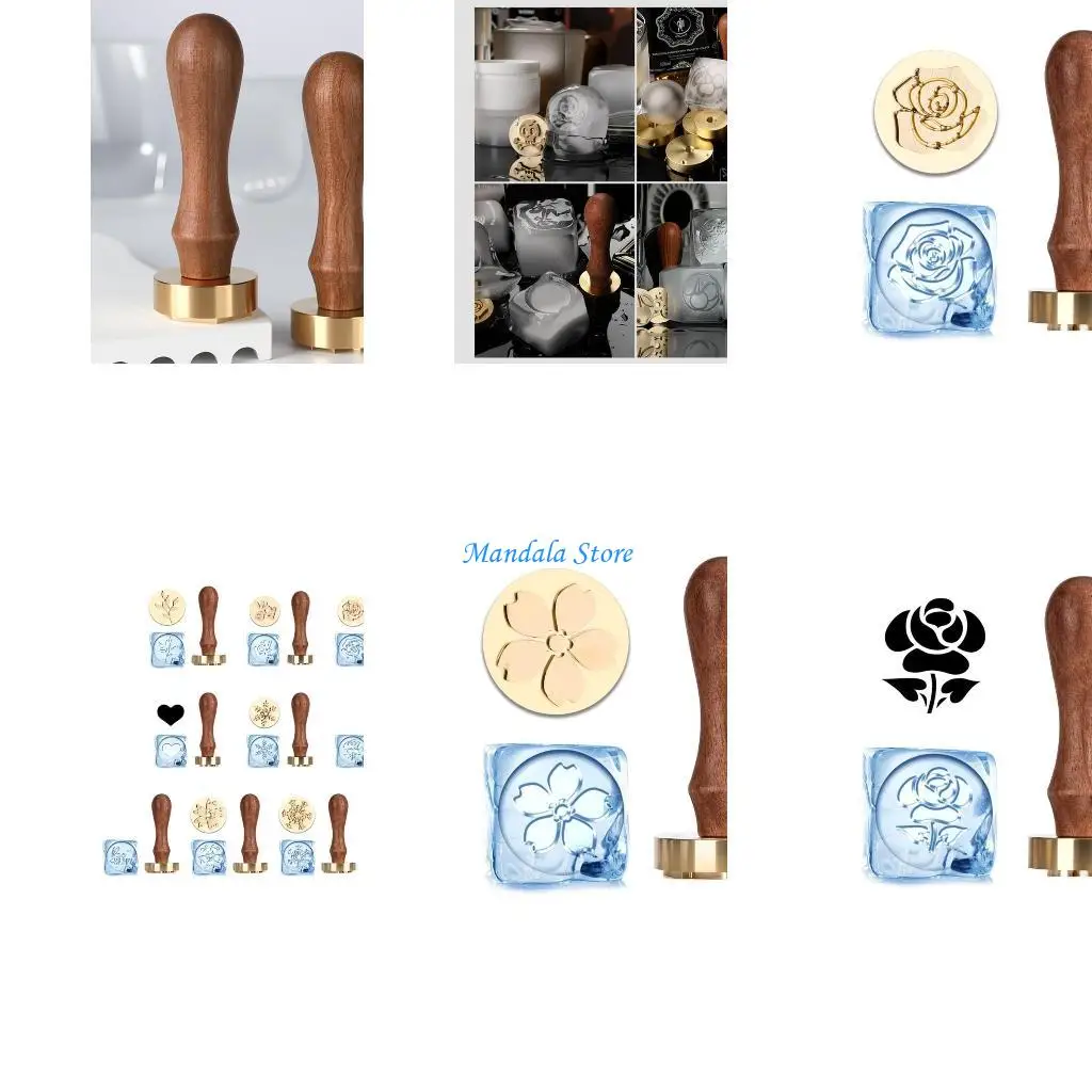 

U2JC Multifunctional Ice Engraving Stamper Handle Ice Stamper For Ice Cake Candy