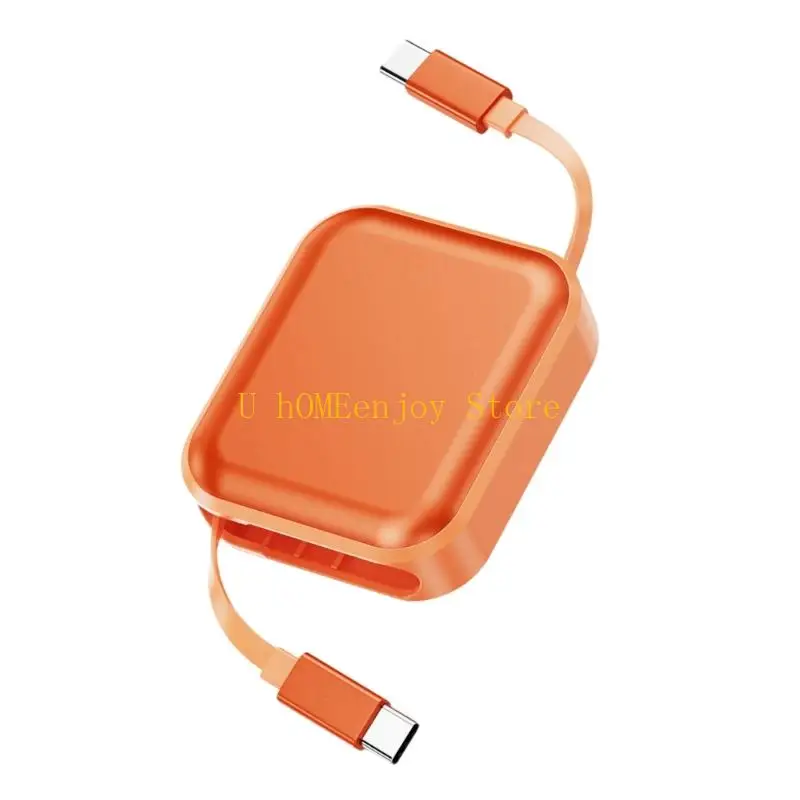 B0KF Retractable USB C Cable Supports 240W Fast Charging& 480Mbps Data Transfer