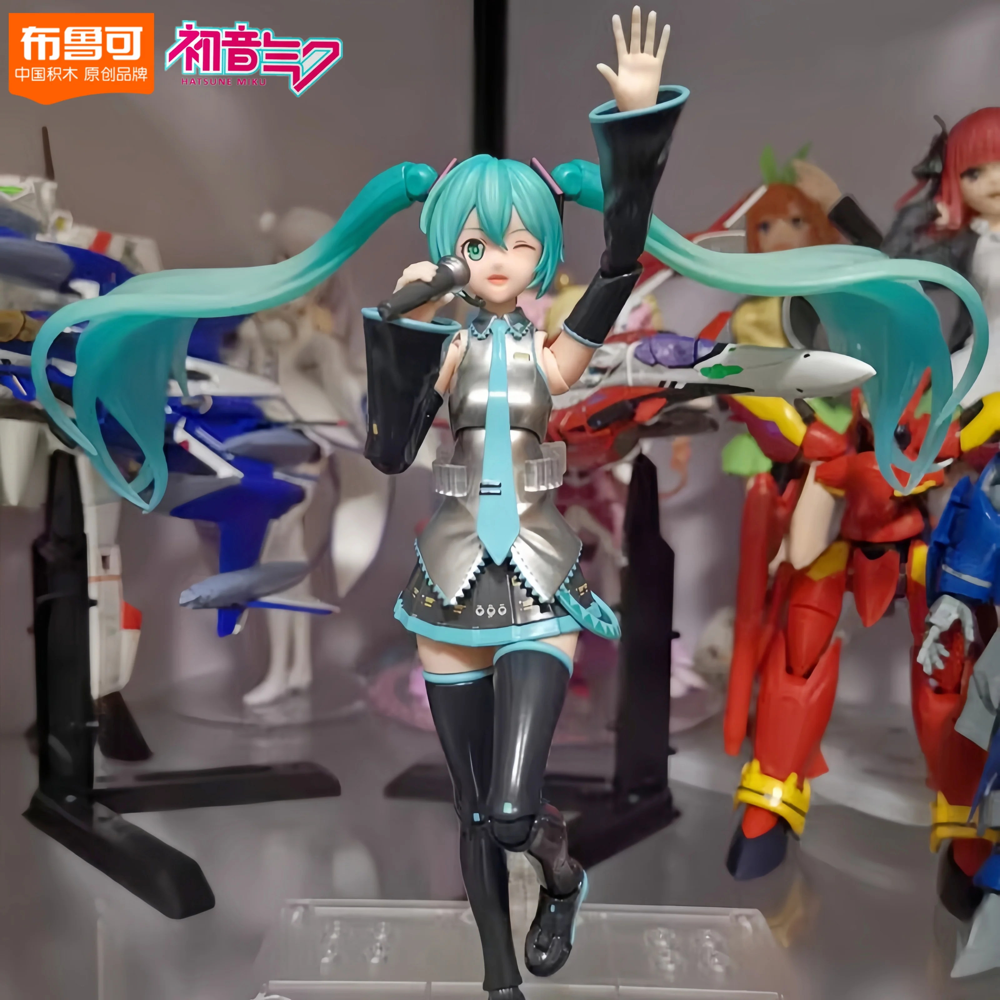 Original Blokees Hatsune Miku Miracle Version Formula Style Anime Figure Action Figure Assemble The Model Decortion Toys Gift