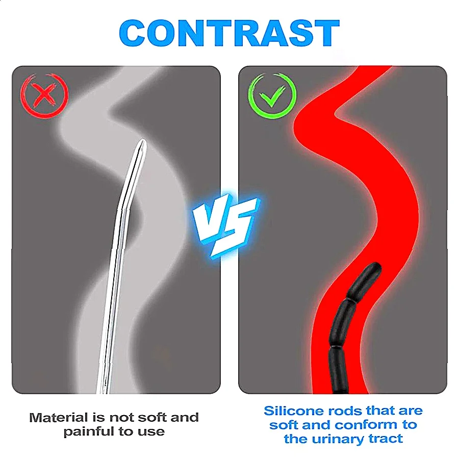 5 أحجام لينة سيليكون مجرى البول موسع الحصان العين عصا القضيب قضيب موسع المثيرة الكبار لعبة الجنس للرجال مجرى البول الصوت رجل