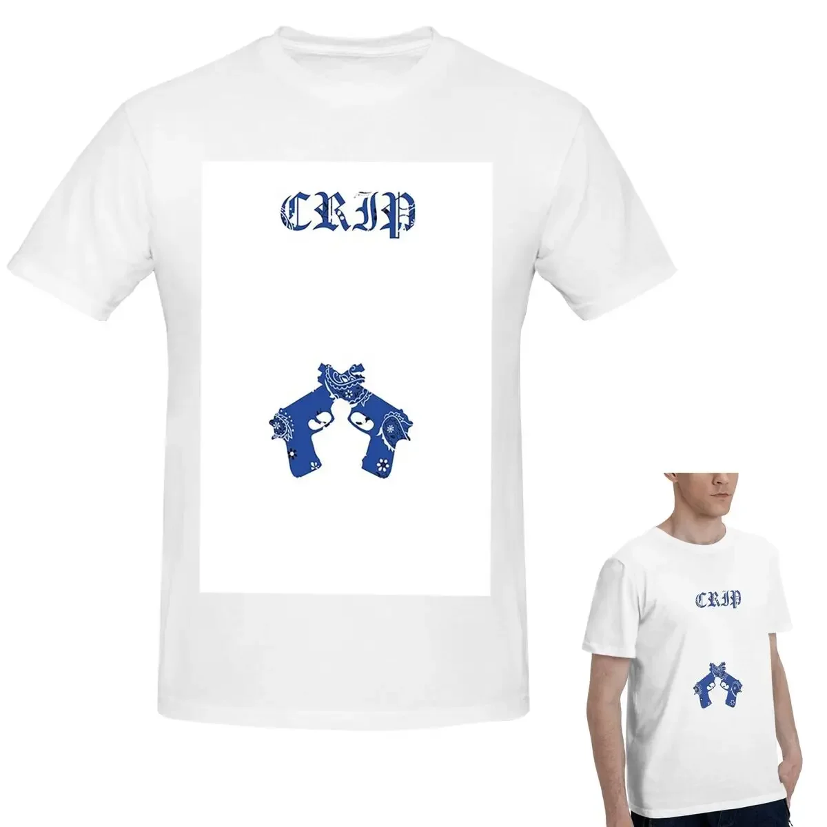 100% Cotton Crip Official Bagpack T-Shirt Men's Funny Oversized T Shirt Men Round Neck Summer Shirts Tops S-6XL
