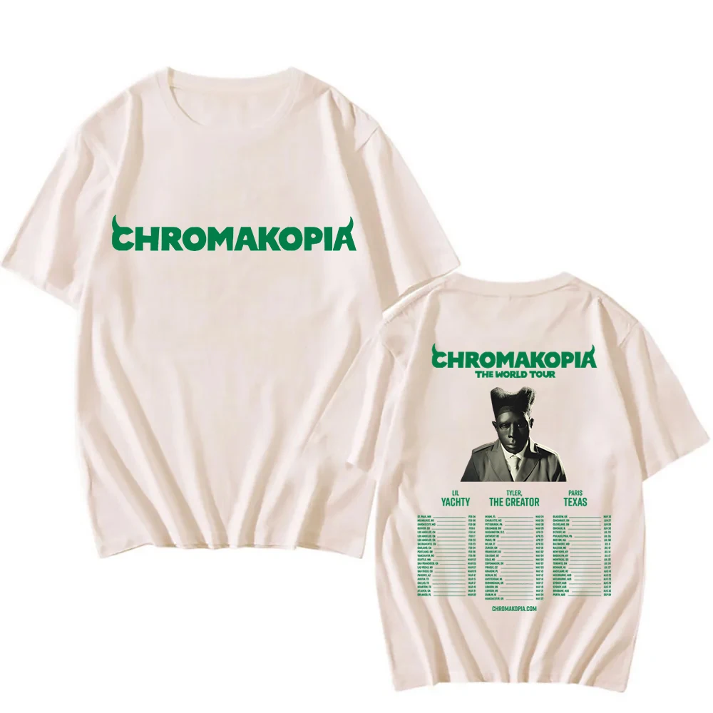 New Album Chromakopia Trending T-shirts Men Women Crew Neck Cotton T-shirt The Creator Essential Summer Short Sleeve T-shirts