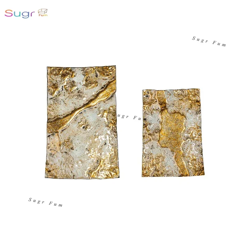 

Modern simple light luxury glass cabinet golden ornament entrance living room wine cabinet artistic ornament home jewelry