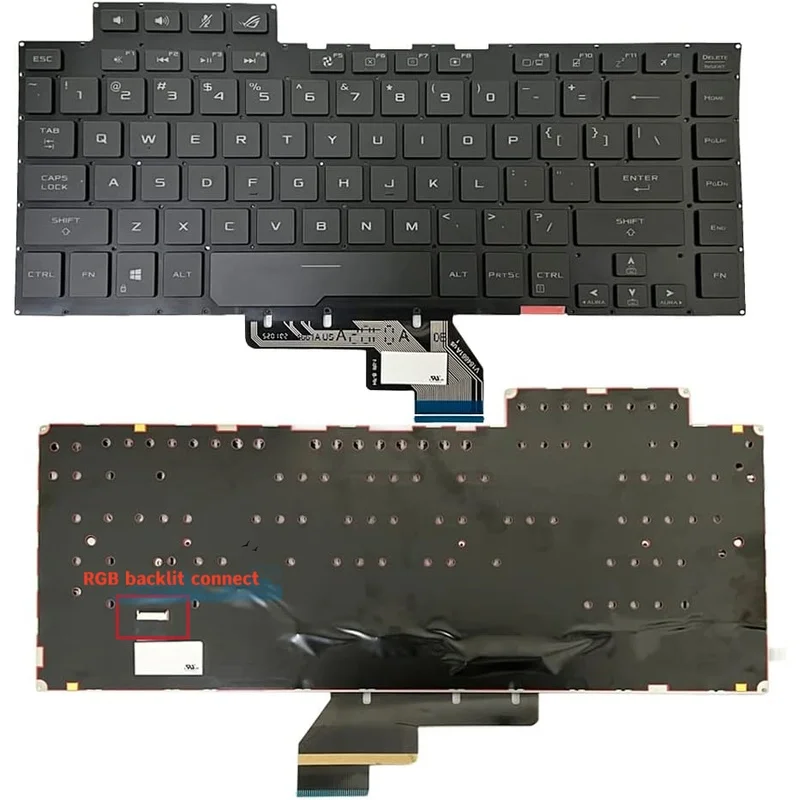 OEM Replacement New For ASUS ROG GU502GW GU502GW-AH76 Per-key RGB Backlit US English keyboard