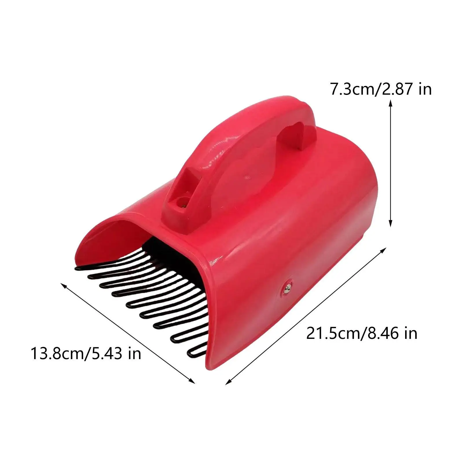 Berry Picker Red Portable with Metallic Comb for Lingonberries Blueberries