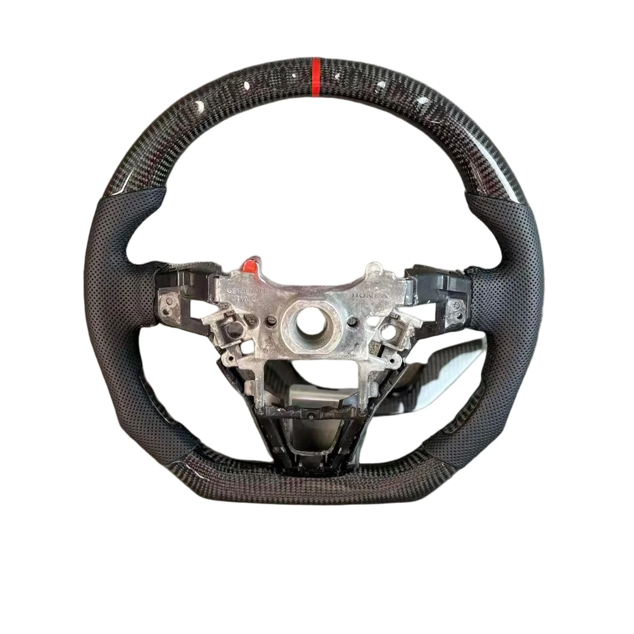 Custom car interior accessories, carbon fiber steering wheel for Honda Accord 10th‑generation 2018‑2022 models.