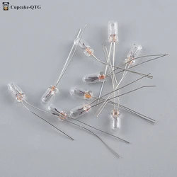 10pcs Miniature 0.07A 1.5V,3V,6V, 9V,12V, 24V Lamp Light Bulb Edison Incandescent Filament Rice 3mm 4mm 5mm mini Light Bulb