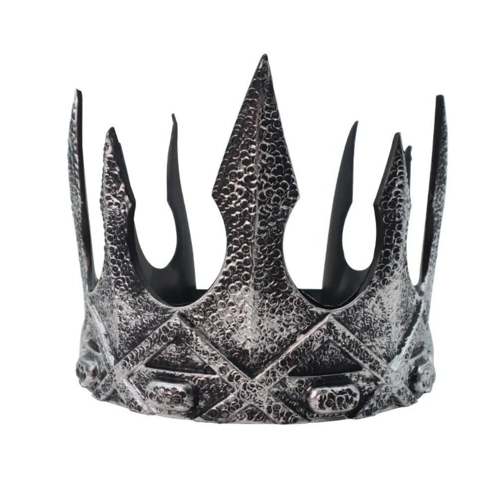 

Elegant Bar Mitzvah Crown King Crown Hair Hoop Headband PU Prince Crowns Korean Style Cosplay Pros Round Tiaras Hair Jewelry