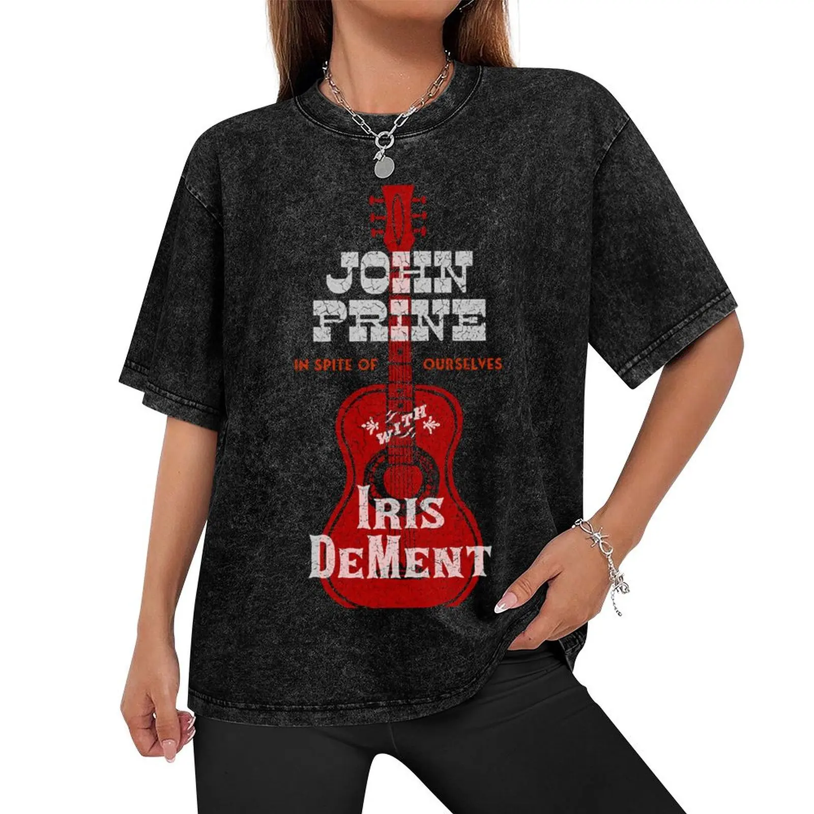 John Prine - Iris DeMent - In Spite of Ourselves T-Shirt anime t shirts summer clothes tees shirts men graphic