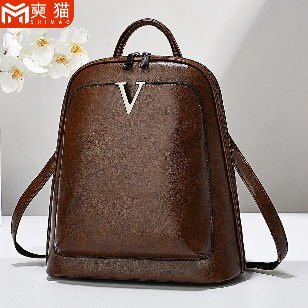 

Trendy Casual Bagpack Women's Student School Backpacks For Girls Bookbag Women Lady Commuter Outdoor Travel Vintage Backpack