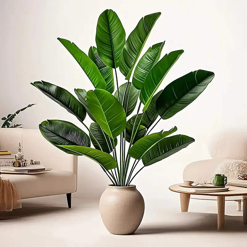 

Large Banana Leaf Artificial Branches and Leaves Are Used for Home Office Green Plants Wedding Photography Ornaments Decoration