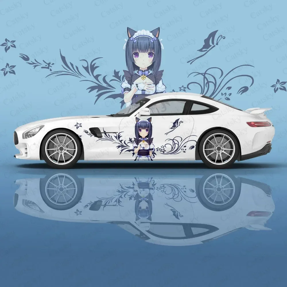 Custom Anime Girl Minazuki Shigure Car Body Vinyl Stickers Auto Accessories Side Film Decal Body Sticker SUV Decoration Pattern