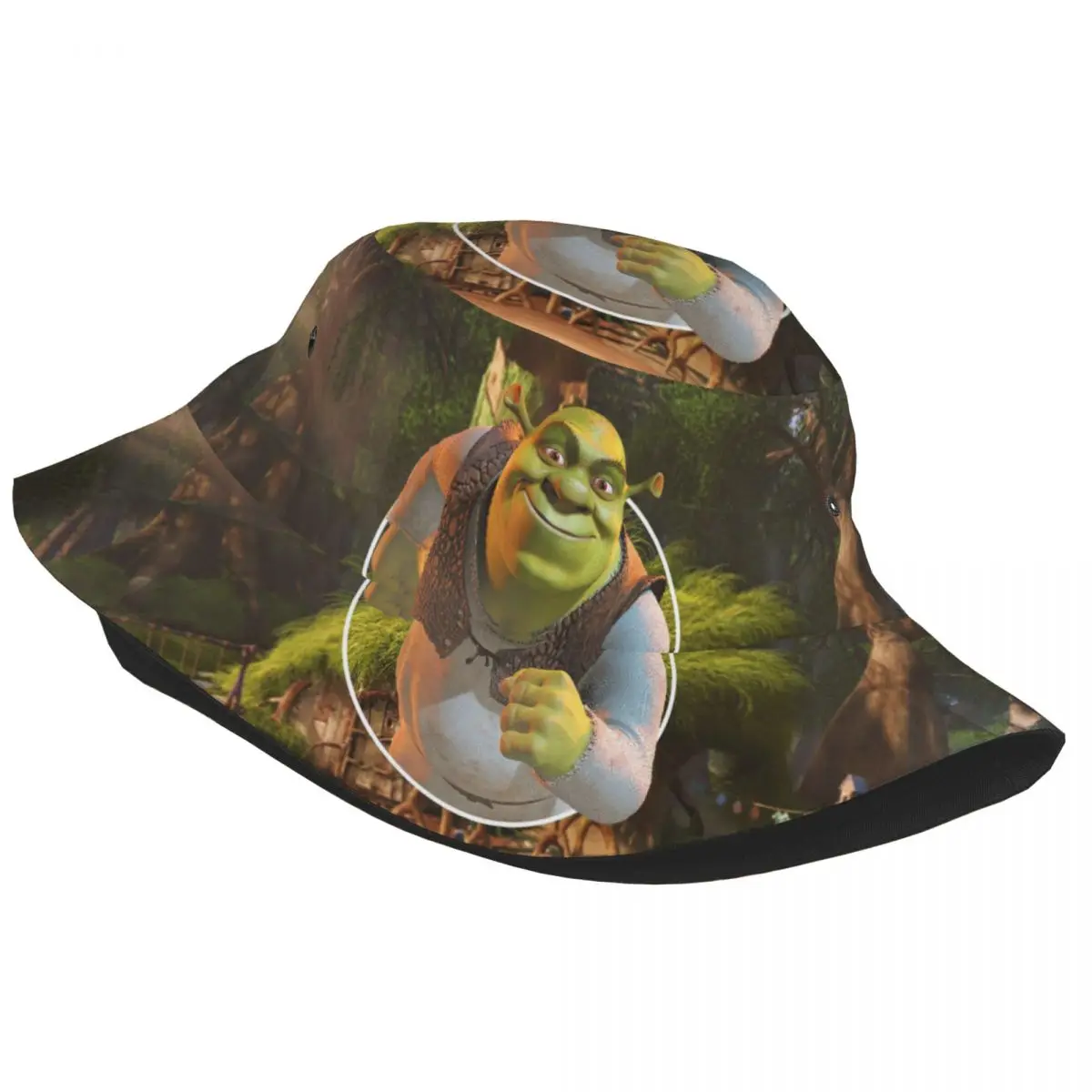 Unisex Bucket Hat Anime Comedy Travel Headwear Lightweight Outdoor Fishing Fisherman Cap Shreks Hippie Panama Hat Dropshipping