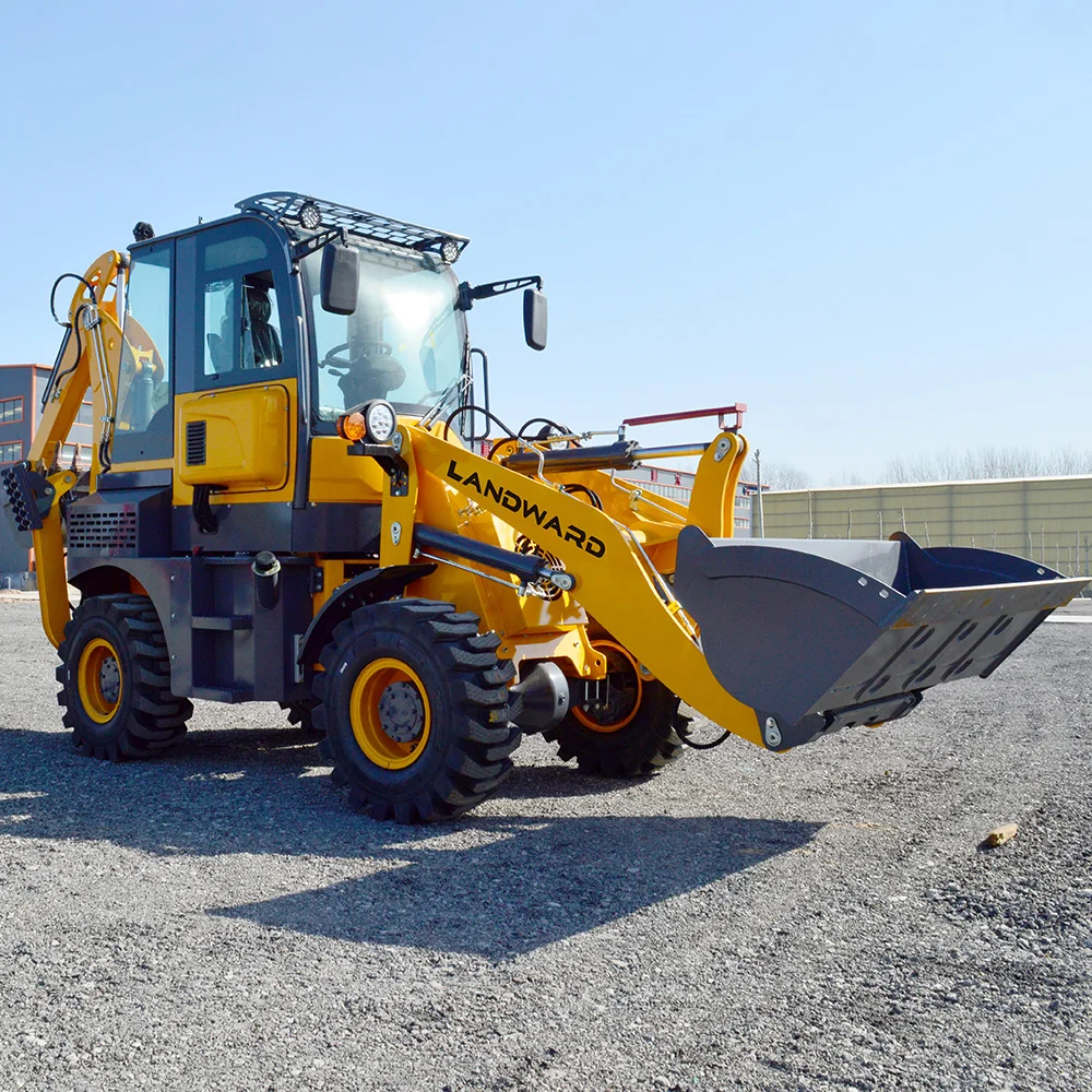 Agricultural Small Backhoe Tractor Production 4WD Home Use High Power Backhoe Loader Wholesale Backhoe Excavator Customized Sale