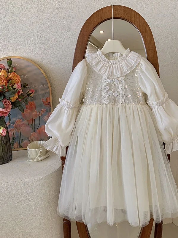 عيد ميلاد Princ Sle للفتيات الصغيرات لربيع 2025 النسخة الكورية الجديدة من Me Dr Ele And Sli #2