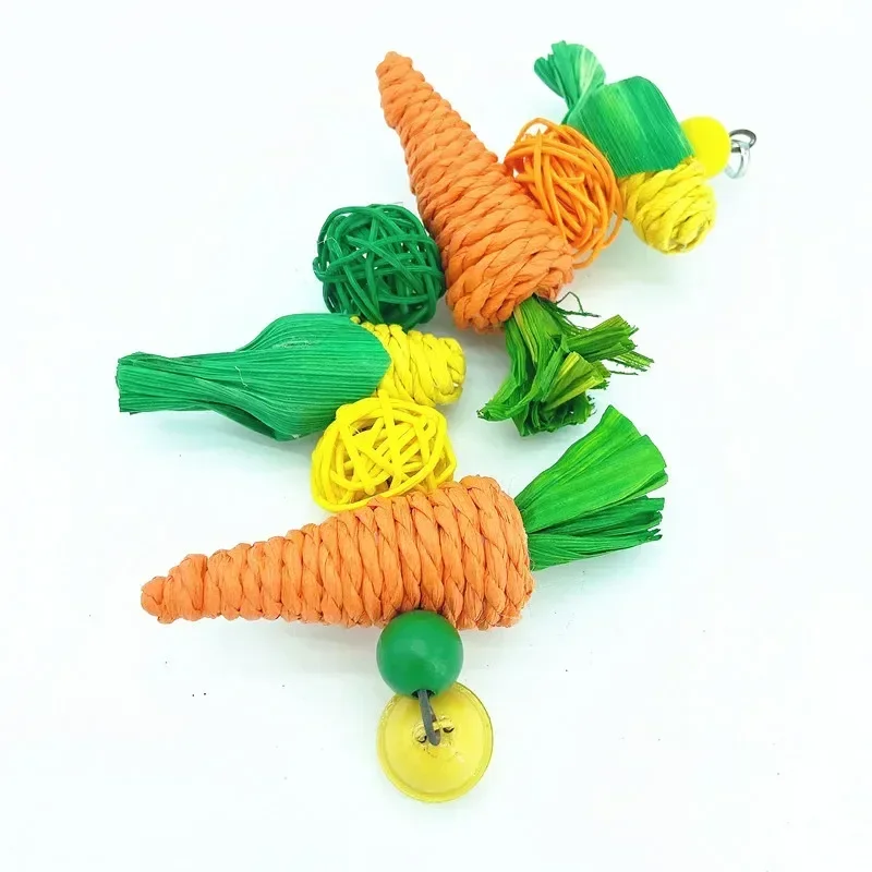 Bird Chewing Toys Bird Foraging Hanging Toys Parrots Cage Shredding Toys for Parrots Lovebird Bird Cage Accessories