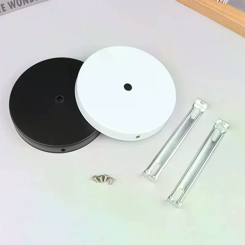 /TPz/Chandelier Lamp Plate Metal Ceiling Fixed Chassis Wall Base Accessories 12cm DIY Retro Pendant Light Tools Hanging