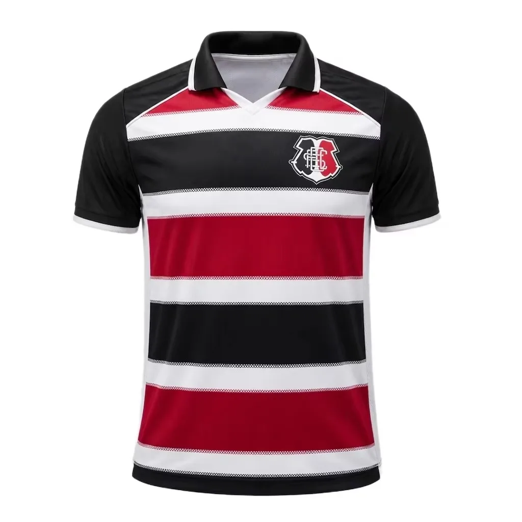 26-27 Santa Cruz Unisex Polokragen Fußballtrikot Atmungsaktives Mesh 3D-Druck T-Shirt Herren Sommer Sport Schnelltrocknendes Trikot Oberteil – Detail 3