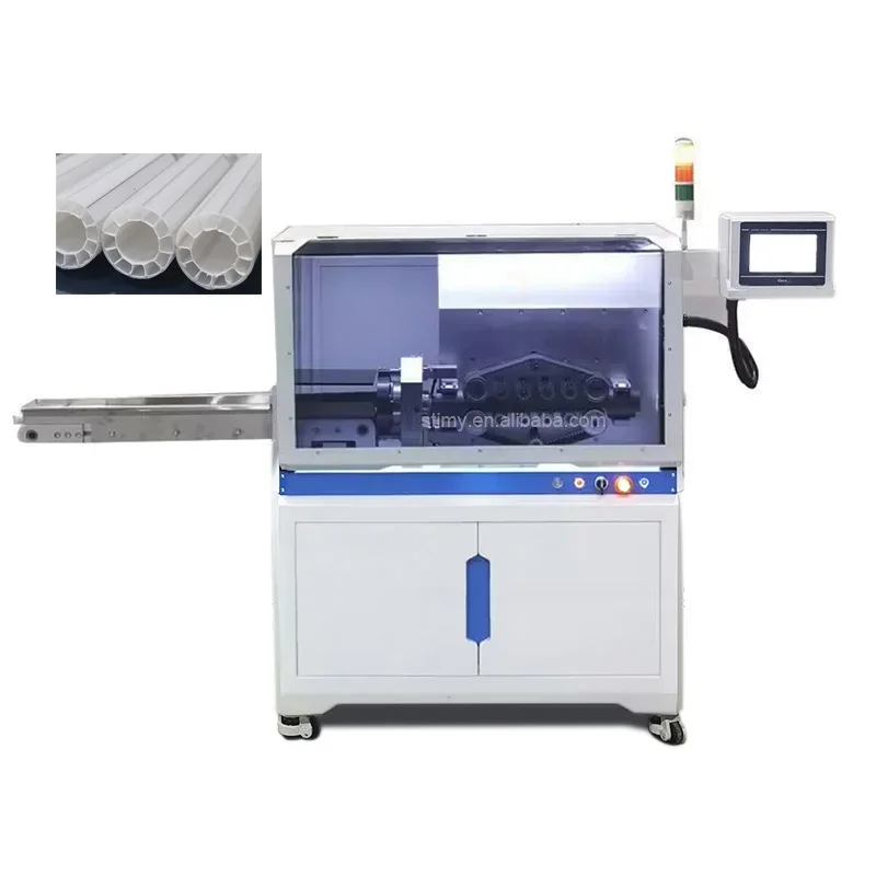 C-08R Automatic Cnc Pipe Cutting Machine Paper Tube Core Plastic Hard Pipe  Cutting Machine for 5-30mm OD Hare Pipes