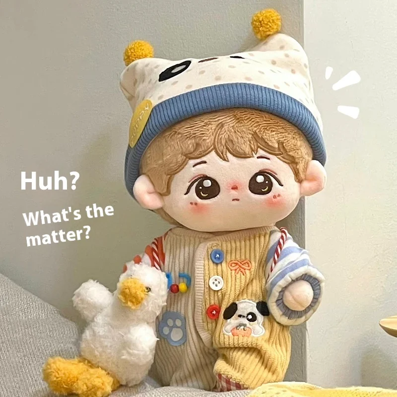 

Новая хлопковая кукольная одежда 20 см, милая нежная кукольная пижама с капюшоном, зимняя сменная плюшевая кукла, аксессуары для одежды, набор игрушек Labubu