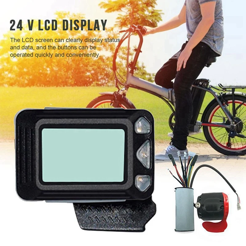 Folding Scooter Controller com LCD Display, Bike Controller Suit, Accelerator Acessórios, 5,5 polegadas