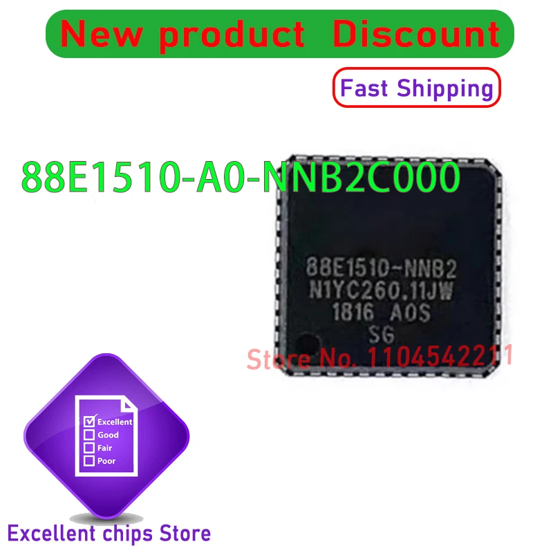 88E1510-A0-NNB2C000 88E1510 QFN48 Original In Stock  5PCS~10PCS/LOT